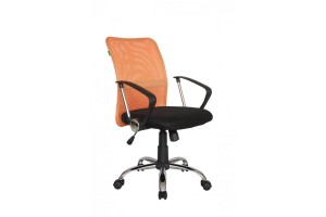 Кресло RCH 8075, черная ткань/оранжевая сетка