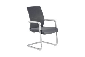 Кресло RCH D819, белый пластик/серая сетка