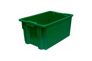 Пластиковый ящик сплошной 600х400х300 Futura, зеленый