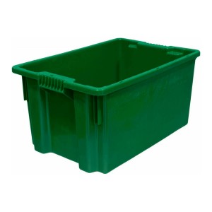 Пластиковый ящик сплошной 600х400х300 Futura, зеленый