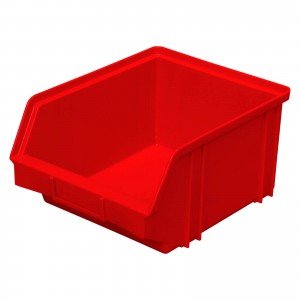Пластиковый ящик для склада 290х230х150, красный