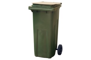 Мусорный контейнер (120л), зеленый