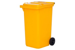 Мусорный контейнер (240л), желтый