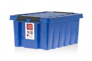 Контейнер с крышкой Rox Box, 16 л, синий