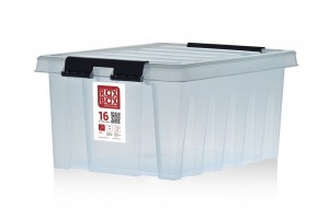 Контейнер с крышкой Rox Box, 16 л, прозрачный