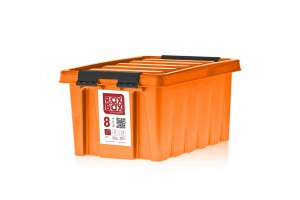 Контейнер с крышкой Rox Box, 8 л, оранжевый