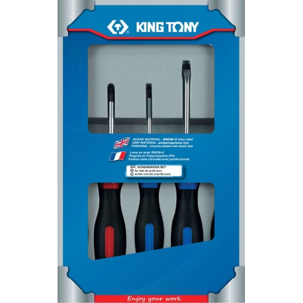 Набор отверток в коробке, 5 предметов KING TONY 30115MR (Код: 30115MR)