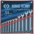 Набор комбинированных ключей, 3/8"-3/4", 11 предметов KING TONY 1211SR (Код: 1211SR)
