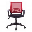 Кресло Бюрократ CH-695N, красный TW-35N, сиденье черное TW-11, сетка/ткань