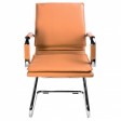 Кресло Бюрократ Ch-993-Low-V, светло-коричневый, экокожа (низкая спинка)