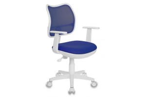 Кресло детское Бюрократ Ch-W797, синий, сиденье синее TW-10, сетка/ткань