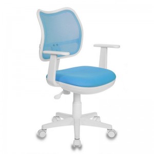 Кресло детское Бюрократ CH-W797, голубой, сиденье голубое TW-55, сетка/ткань