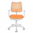 Кресло детское Бюрократ Ch-W797, оранжевый, сиденье оранжевое TW-96-1, сетка/ткань