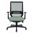 Кресло руководителя Бюрократ EXPERT черный TW-01 сиденье зеленый 38-407 сетка/ткань с подголовником