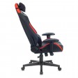 Кресло игровое Zombie HERO BATTLEZONE PRO, черный/красный, экокожа (с подголовником)