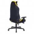 Кресло игровое Zombie HERO CYBERZONE PRO, черный/желтый, экокожа (с подголовником)