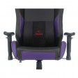 Кресло игровое Zombie HERO JOKER PRO, черный/фиолетовый, экокожа (с подголовником)
