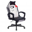 Кресло игровое Zombie HERO QUEEN, черный/белый, экокожа (с подголовником)