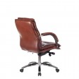 Кресло руководителя Бюрократ T-9927SL-LOW, светло-коричневый Leather Eichel, кожа (низкая спинка)