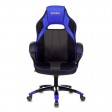 Кресло игровое Zombie VIKING 2 AERO, черный/синий, текстиль/экокожа