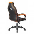 Кресло игровое Zombie VIKING 2 AERO, черный/оранжевый, текстиль/экокожа