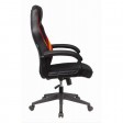 Кресло игровое Zombie VIKING 3 AERO, черный/красный, текстиль/экокожа