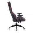 Кресло игровое Zombie VIKING 4 AERO, белый/синий/красный, текстиль/экокожа (с подголовником)