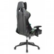 Кресло игровое Zombie VIKING 5 AERO, черный/салатовый, экокожа (с подголовником)