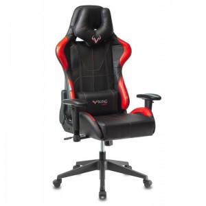 Кресло игровое Zombie VIKING 5 AERO, черный/красный, экокожа (с подголовником)