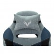 Кресло игровое Zombie VIKING 6 KNIGHT Fabric, серо-голубой (с подголовником)