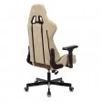 Кресло игровое Zombie VIKING 7 KNIGHT Fabric, бежевый, текстиль/экокожа (с подголовником)