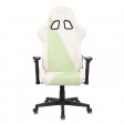Кресло игровое Zombie VIKING X Fabric, белый/зеленый (с подголовником)