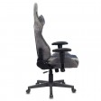 Кресло игровое Zombie VIKING X Fabric, серый/темно-синий (с подголовником)