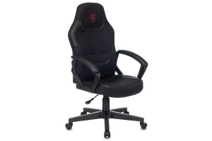 Кресло игровое Zombie 10, черный, текстиль/экокожа