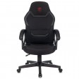 Кресло игровое Zombie 10, черный, текстиль/экокожа