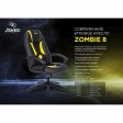 Кресло игровое Zombie 8, черный, экокожа