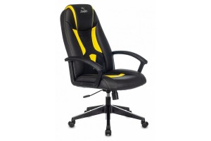 Кресло игровое Zombie 8, черный/желтый, экокожа