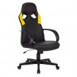 Кресло игровое Zombie RUNNER, черный/желтый, экокожа