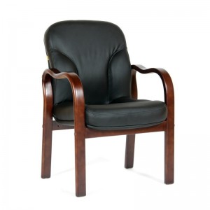 Офисное кресло Chairman 658, кожа черная