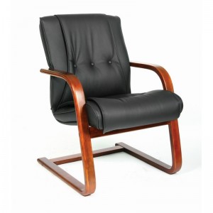 Офисное кресло Chairman 653V, черная кожа