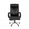 Офисное кресло Chairman 420, кожа черная