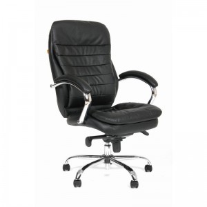 Офисное кресло Chairman 795, кожа черная