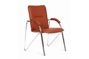 Офисное кресло Chairman 850, экокожа Terra 111, коричневый