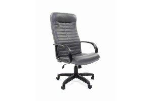Офисное кресло Chairman 480 LT, экокожа Terra 117, серый