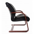 Офисное кресло Chairman 445, WD кожа черная
