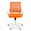 Офисное кресло Chairman 696, белый пластик TW-16/TW-66, оранжевый