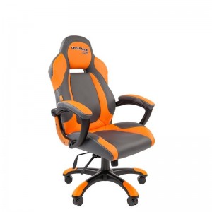 Офисное кресло Chairman game 20, экопремиум серый/оранжевый