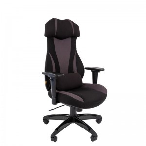 Офисное кресло Chairman game 14, ткань, черный/серый