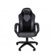 Офисное кресло Chairman game 17, экопремиум черный/серый