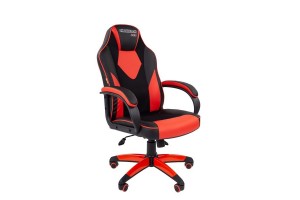 Офисное кресло Chairman game 17, экопремиум черный/красный